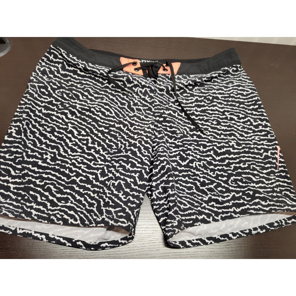 Fox Racing Women's Chargin Boardshorts Size 6 Small H2O Swim Shorts Black White